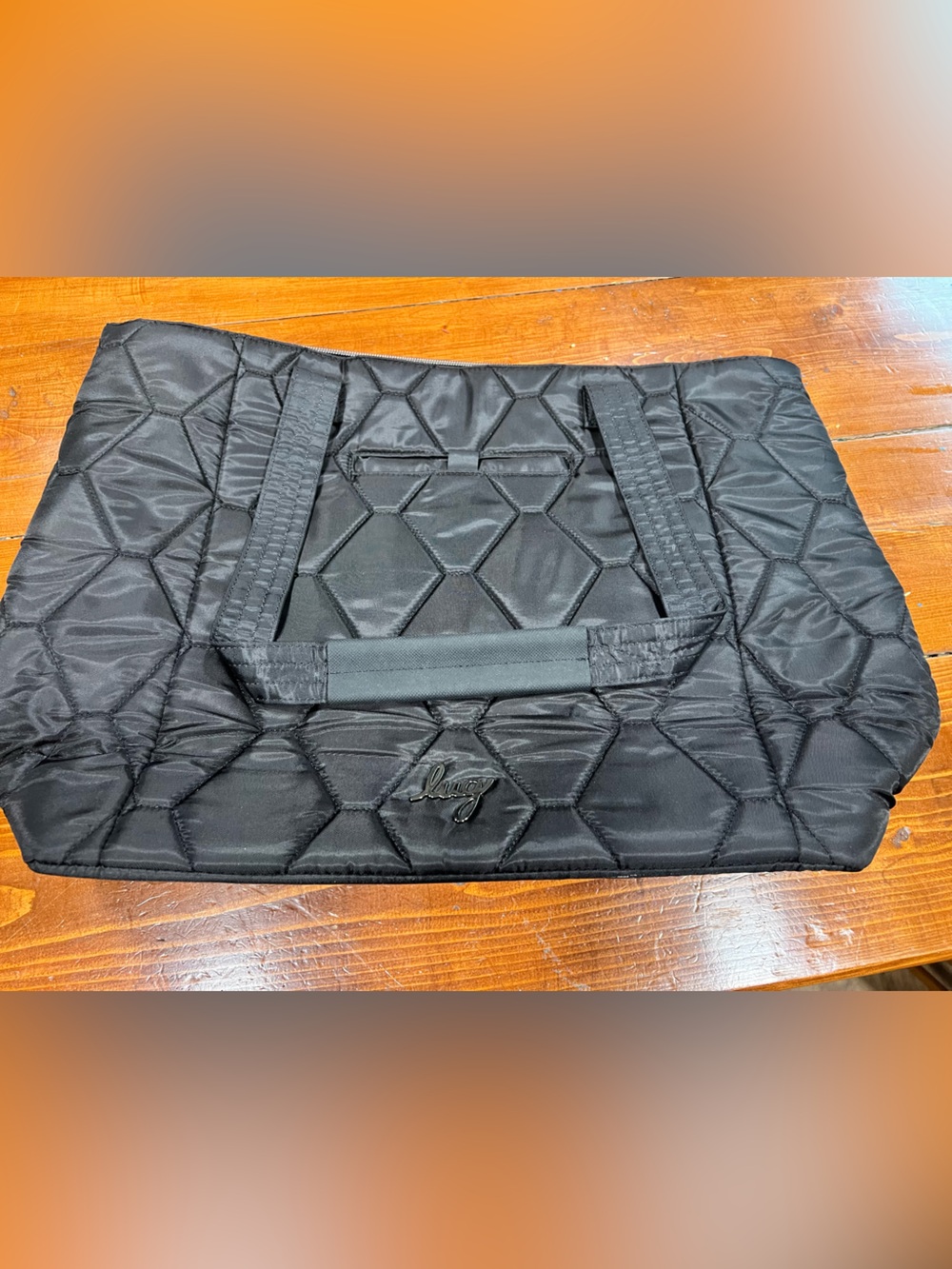 Lug Two-Step Tote in Black